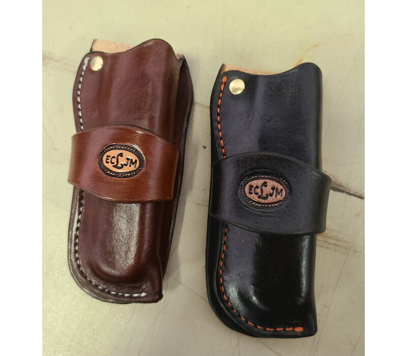 ECLJM, Blk/Tan Folding Hunter Sheath Vertical Plain