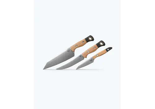 Benchmade Benchmade 3 Piece Kitchen Set Maple Richlite Black G10, CPM 154 Steel