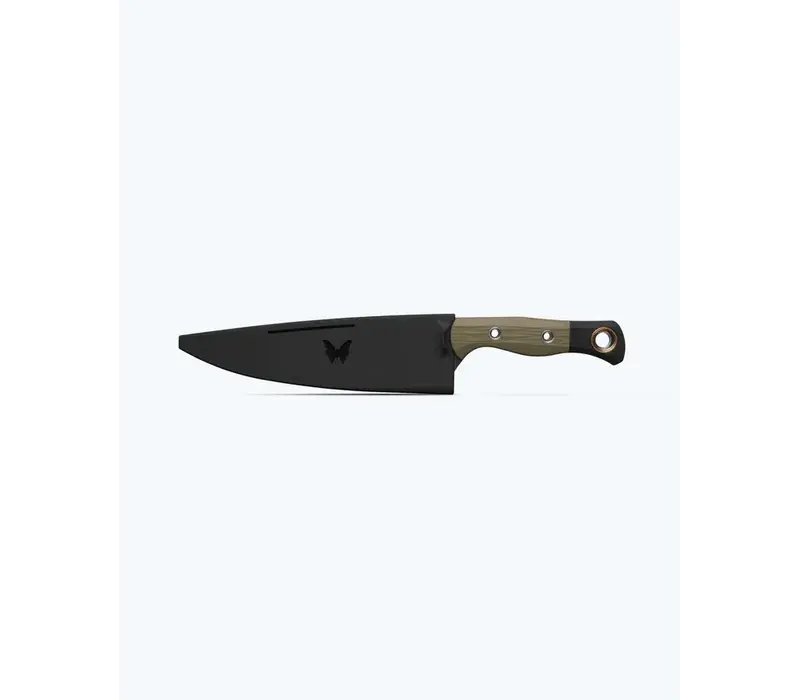 Benchmade Chef Knife 8", Black and OD G 10 Handle, CPM 154