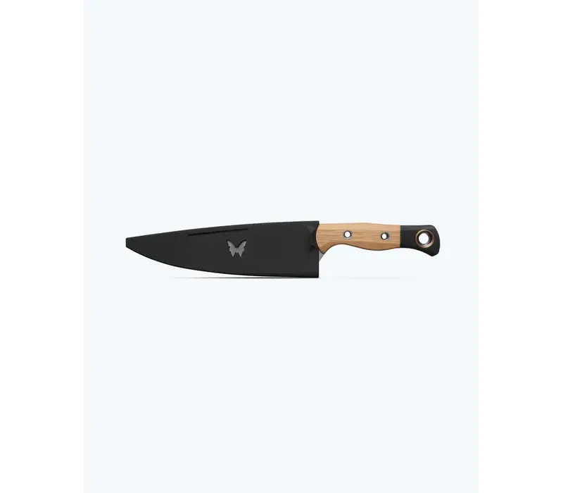 Benchmade Chef Knife 8", Black G10 Maple Richlite Handle, CPM 154