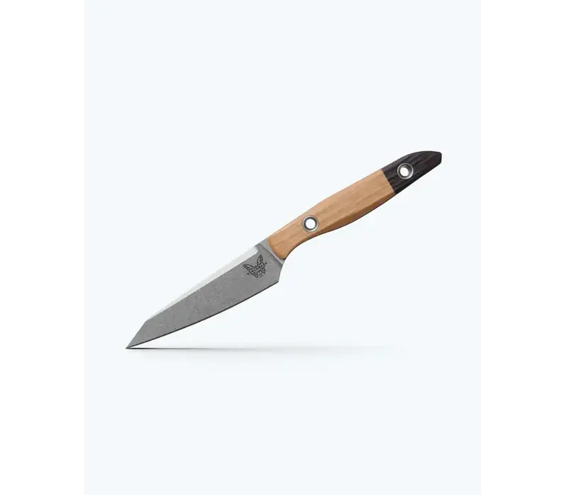 Benchmade True Paring Knife, Black and Maple Richlite Handle, CPM 154