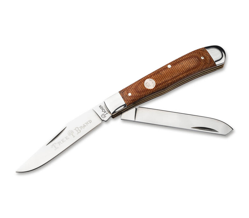 Boker, Trapper Tan Micarta Handle, D2 Steel