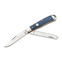 Boker, Trapper Blue Micarta Handle, D2 Steel
