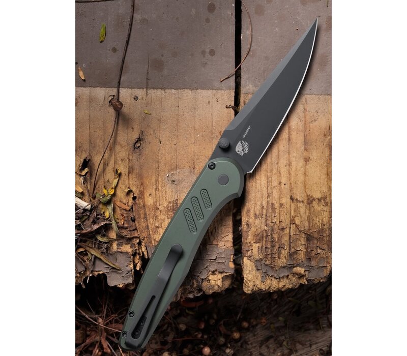 Pro-Tech, Peace Neighbor Designed Avalon Thumb Stud, Green Aluminum DLC Magnacut