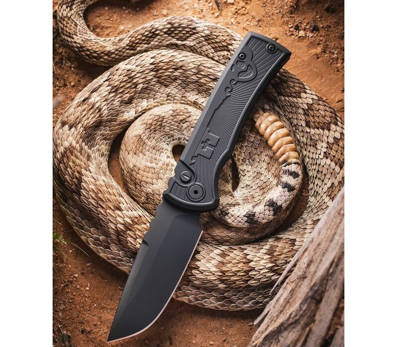 Pro-Tech, Chavez Auto Operator, Black Aluminum, S35VN