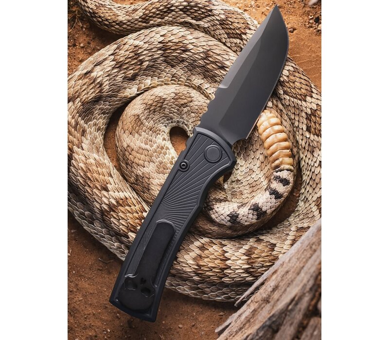 Pro-Tech, Chavez Auto Operator, Black Aluminum, S35VN