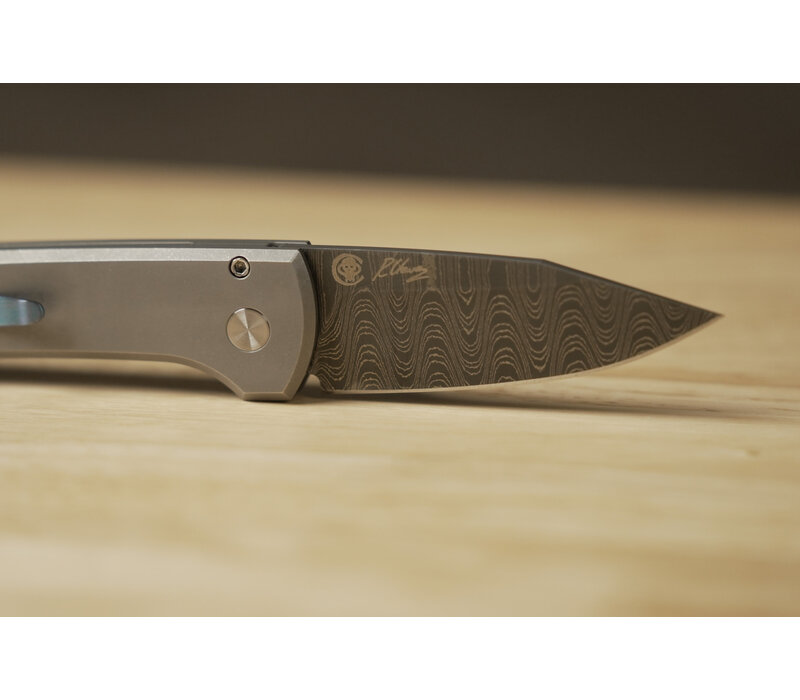 Pro-Tech, Chavez Scapegoat Compact Auto 17-4 Handle, Damascus