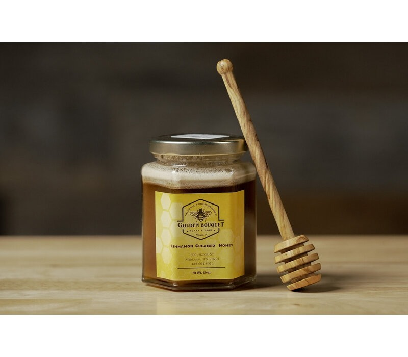 Golden Bouquet Honey - 10oz Cinnamon Creamed Honey
