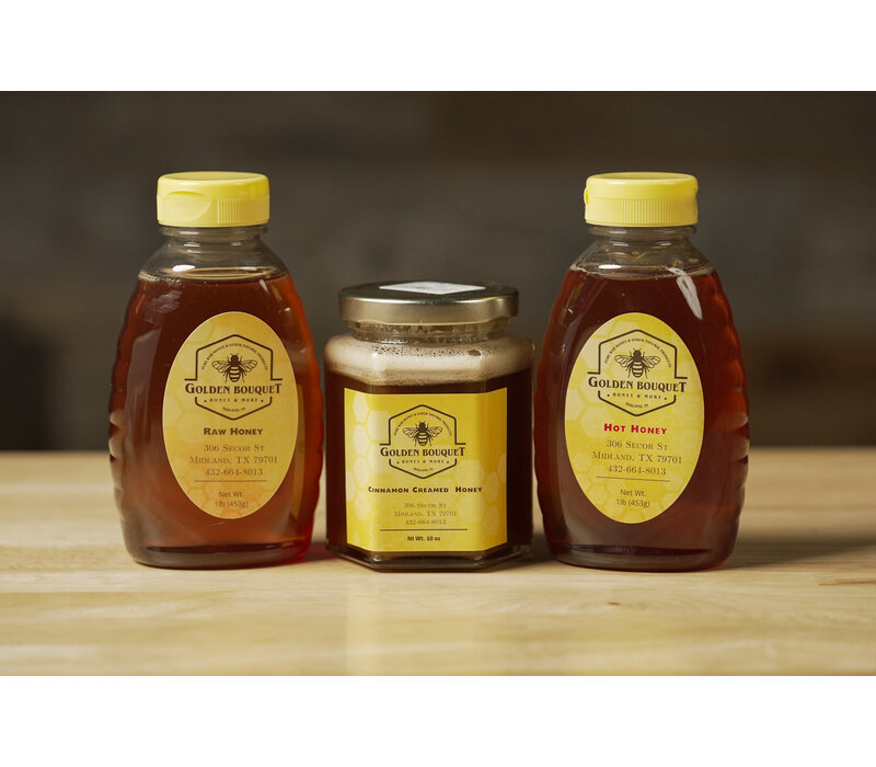 Golden Bouquet Honey - 10oz Cinnamon Creamed Honey
