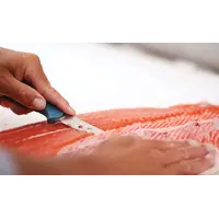 Benchmade, Fishcrafter Depth Blue Santoprene 7" Trailing point, CPM Magnacut