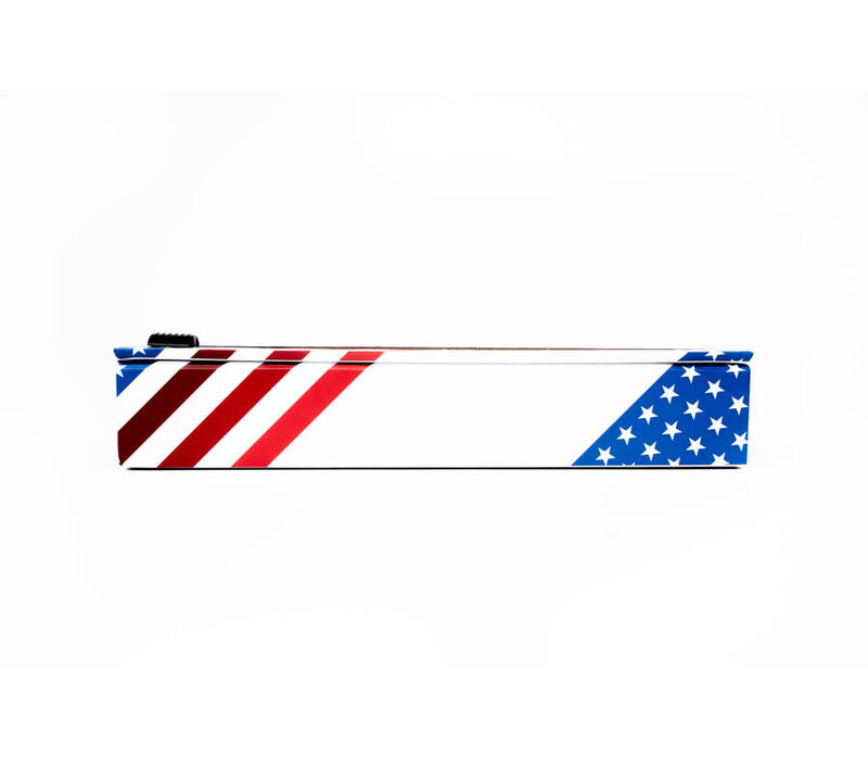 Chic Wrap Dispenser Red, White & Blue Foil 12" x 30'