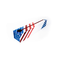 Chic Wrap Dispenser Red, White & Blue Foil 12" x 30'