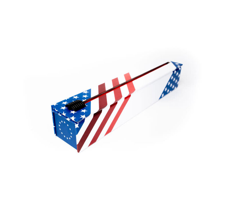 Chic Wrap Dispenser Red, White & Blue Foil 12" x 30'