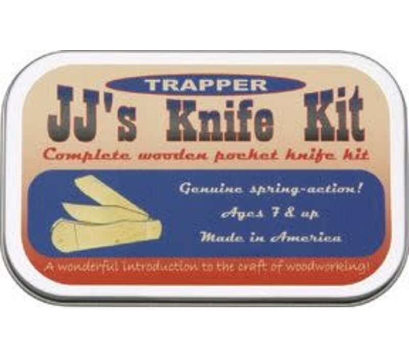 JJ'S Knife Kit Wooden Trapper Knife Kit