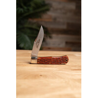 (Consignment) Remington/GEC R1342SB Lockback, Jigged Bone, 1095 HC