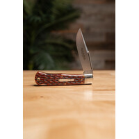 (Consignment) Remington/GEC R1342SB Lockback, Jigged Bone, 1095 HC