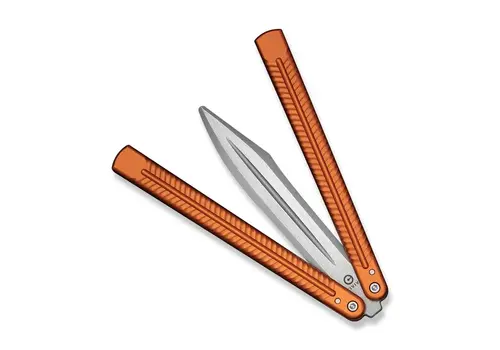 Civivi CIVIVI Dracolisk Butterfly Trainer Orange Aluminum Handle