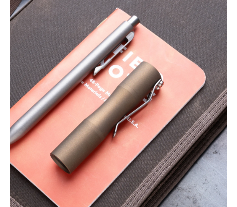 Tactile Turn Aluminum Apollo Flashlight, Bronze Aluminum