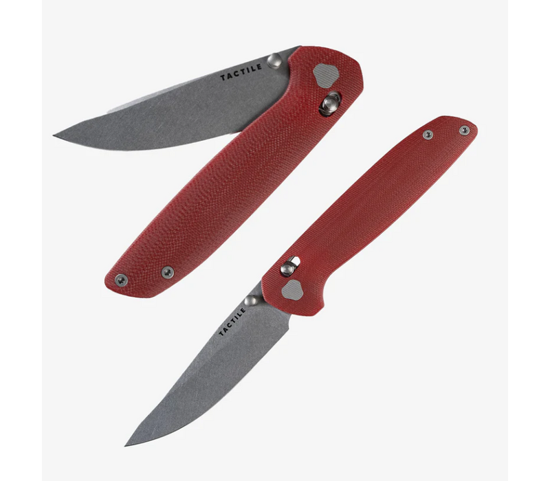 Tactile Knife Co Maverick, Red G10 Handle, Magnacut Steel