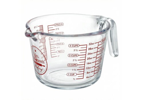 HIC HIC, Mrs. Anderson's Baking Glass Measuring Cup, 4 Cup