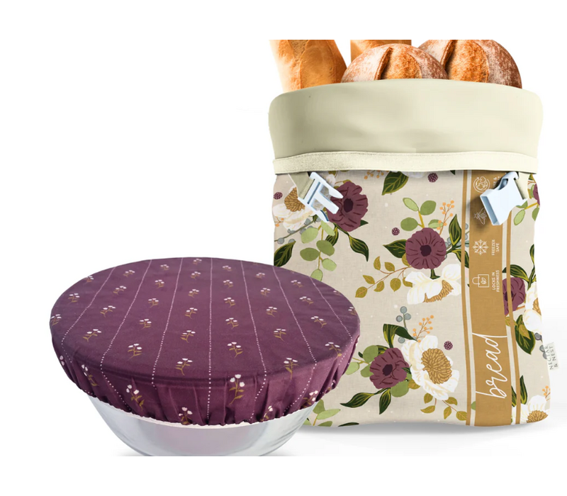 Nectar and Nest Artist Series Bread Baker Set, December Blooms