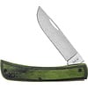 Case & Sons Cutlery Co. Case Crossroads Sod Buster Jr CPM S35VN, Black and Green Wood