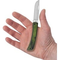 Case Crossroads Sod Buster Jr CPM S35VN, Black and Green Wood