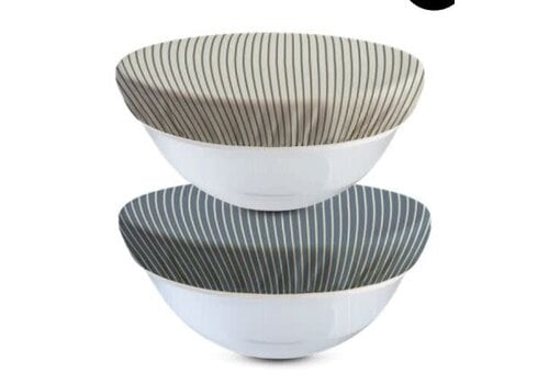 Nectar and Nest Nectar and Nest Beeswax Bowl Covers (X-Large 12", Stripes) Set of 2