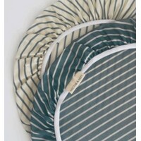 Nectar and Nest Beeswax Bowl Covers (X-Large 12", Stripes) Set of 2