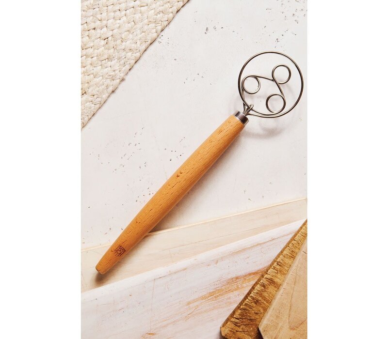 HIC, King Arthur Baking Company Baker's Batter Whisk, Triple-Loop