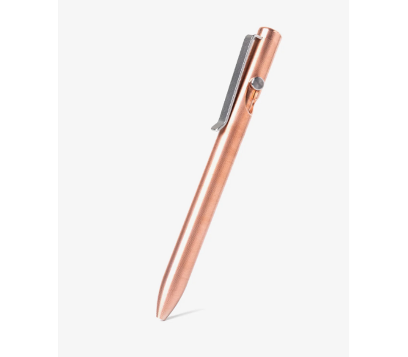 Tactile Turn Bolt Action Pen, Copper, Short 5.1"