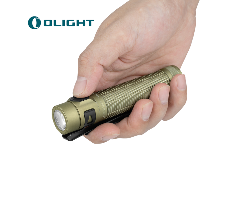 Olight, Baton Ultra Compact EDC Flashlight, Olive Green