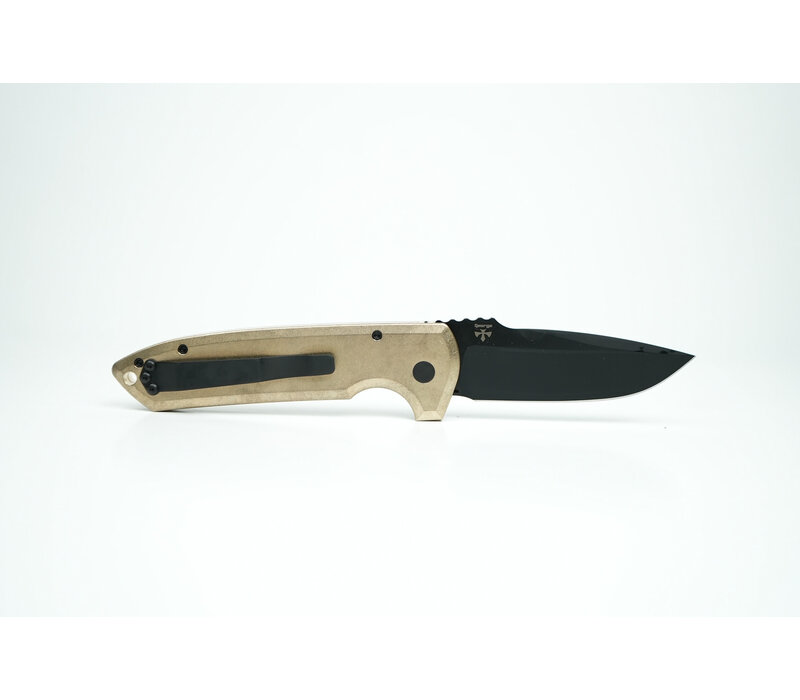 Pro-Tech, Rockeye Auto with textured AlBronze Handle and a DLC Magnacut blade