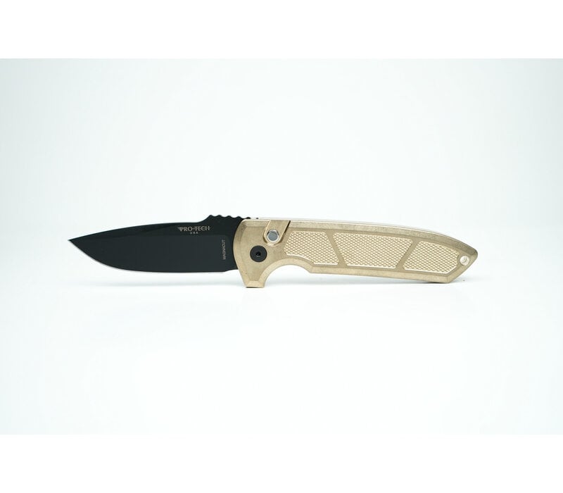 Pro-Tech, Rockeye Auto, Textured AlBronze Handle, DLC Magnacut