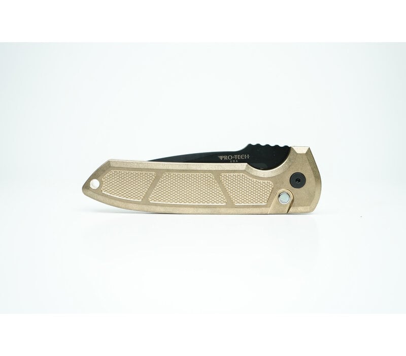 Pro-Tech, Rockeye Auto, Textured AlBronze Handle, DLC Magnacut