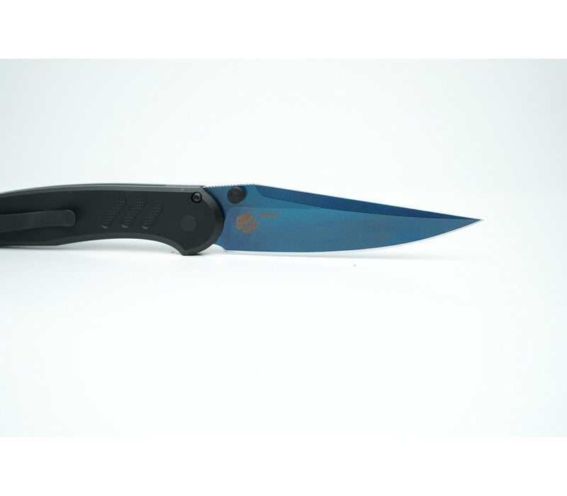 Pro-Tech Avalon Black Aluminum and Sapphire Blue Blade, Magnacut