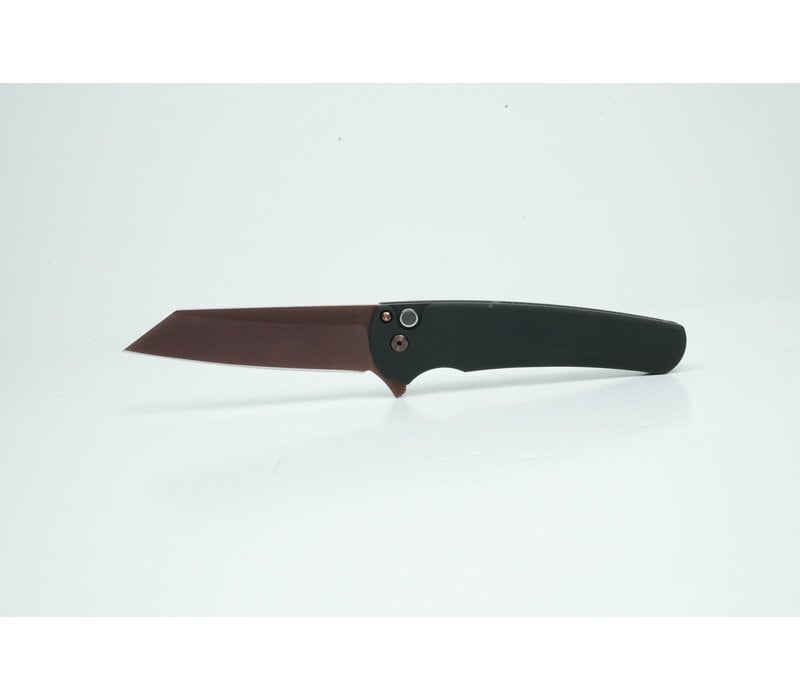 Pro-Tech, Malibu Black Handle, Copper Rose Magnacut Steel