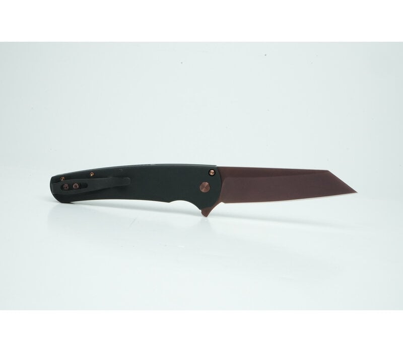 Pro-Tech, Malibu Black Handle, Copper Rose Magnacut Steel
