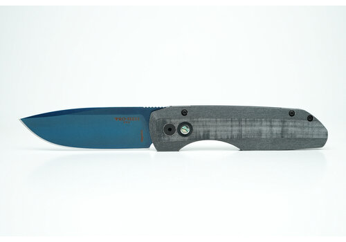 Pro-Tech Knives, LLC Pro-Tech Synapse Blue Linen Micarta, Sapphire Blue Magnacut