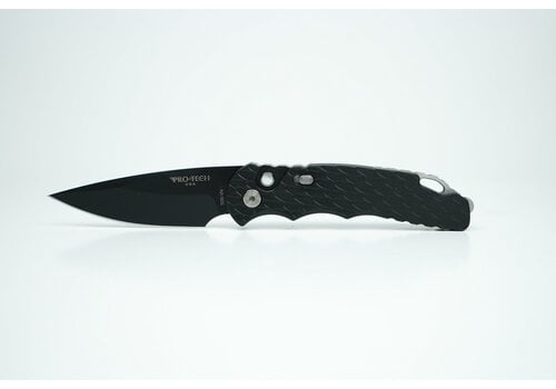 Pro-Tech Knives, LLC Pro-Tech TR-5 Black Feather Texture, CPM S35VN