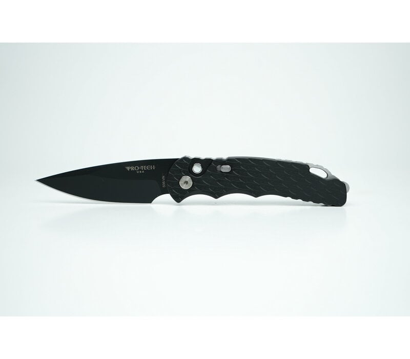 Pro-Tech TR-5 Black Feather Texture, CPM S35VN