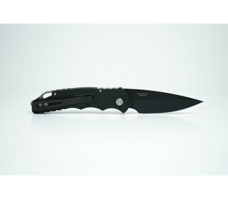 Pro-Tech TR-5 Black Feather Texture, CPM S35VN