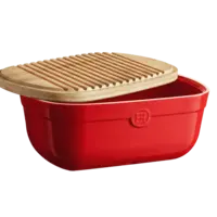 Emile Henry Bread Box, Burgundy