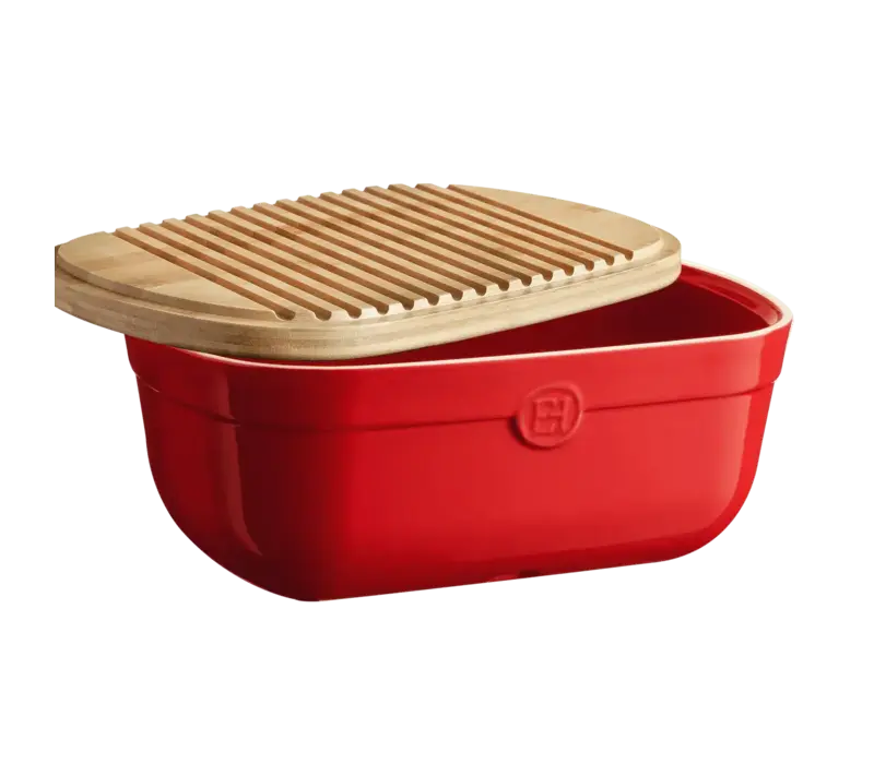 Emile Henry Bread Box, Burgundy