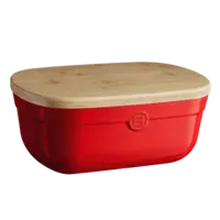 Emile Henry Bread Box, Burgundy