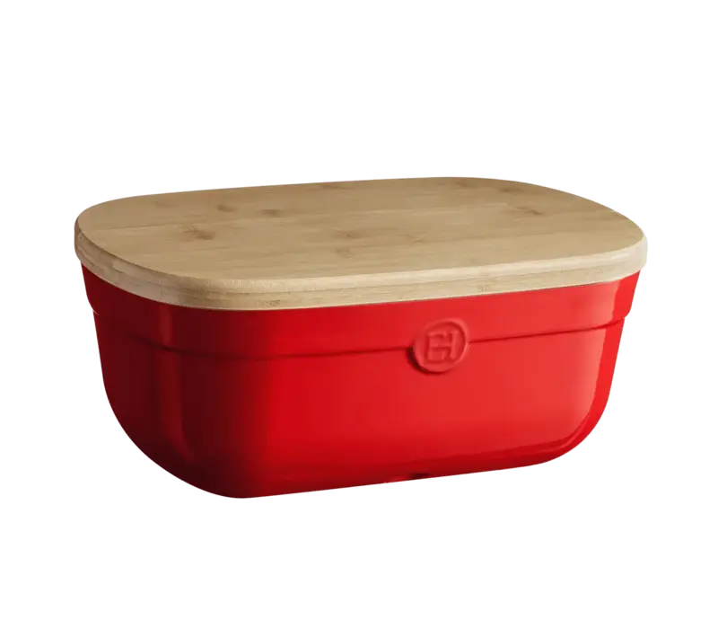 Emile Henry Bread Box, Burgundy