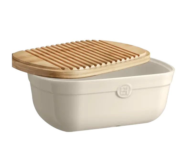 Emile Henry Bread Box, Clay