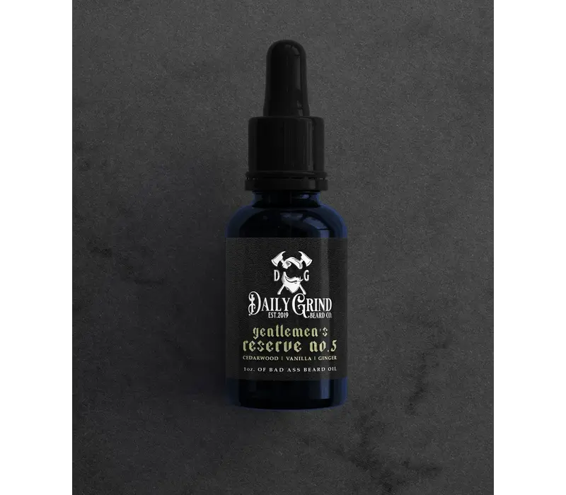 Daily Grind, Beard Oil Gentlemen's Reserve no. 5 Cedarwood, Vanilla, Ginger