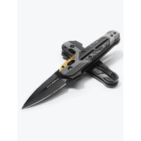 Benchmade Lowden Gold Class, Titanium Handle, Marble Carbon Fiber, Drakkar Damasteel