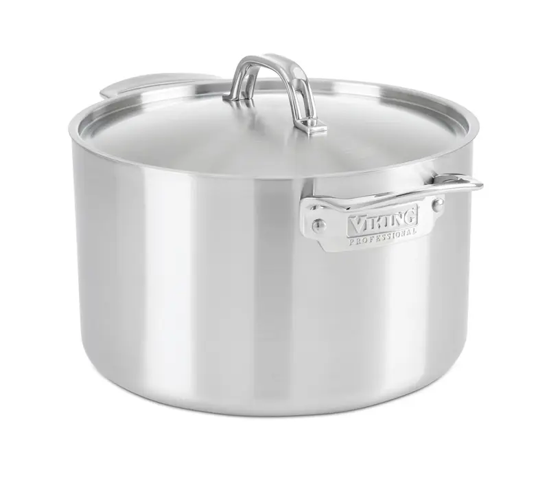 Viking, Professional Stock Pot 5ply, 8qt with satin finish